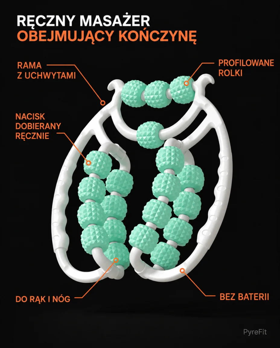 RĘCZNY MASAŻER OBEJMUJĄCY KOŃCZYNĘ