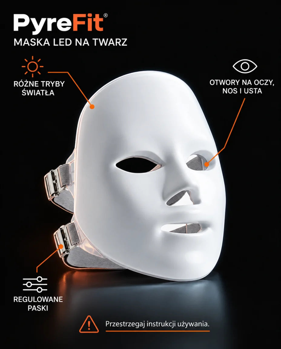 MASKA LED NA TWARZ