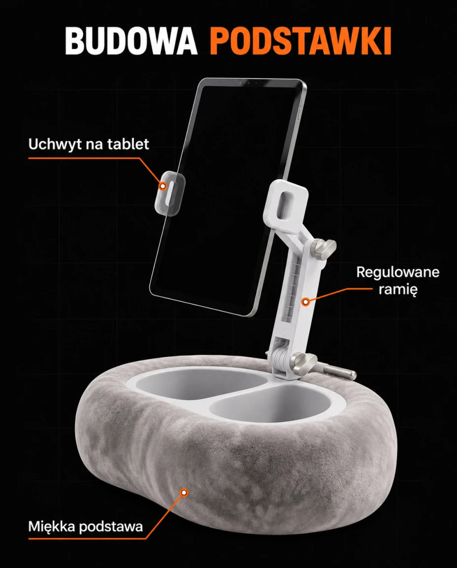 Podstawka pod tablet z poduszką — Budowa podstawki