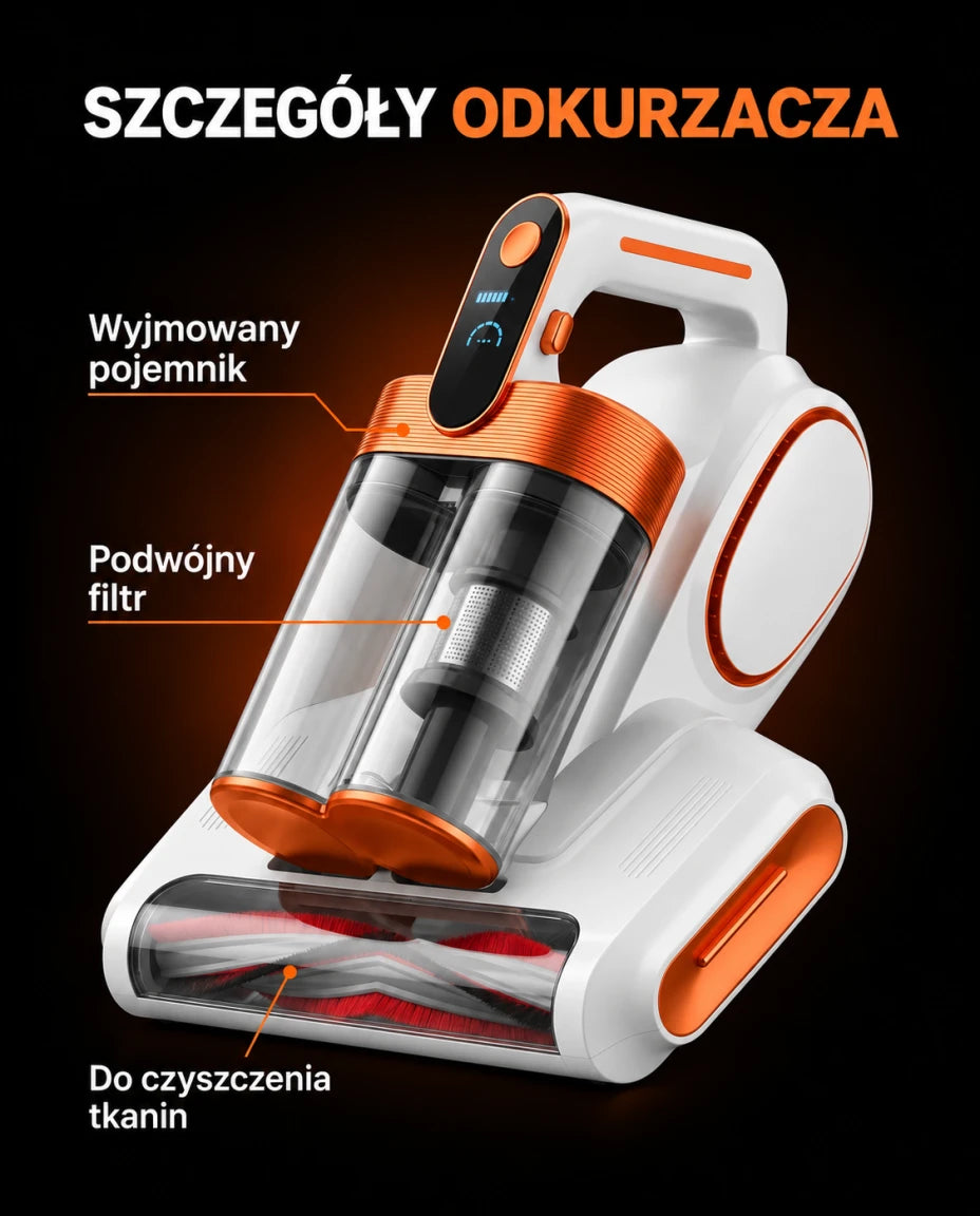 Odkurzacz do materacy i tkanin — Szczegóły odkurzacza