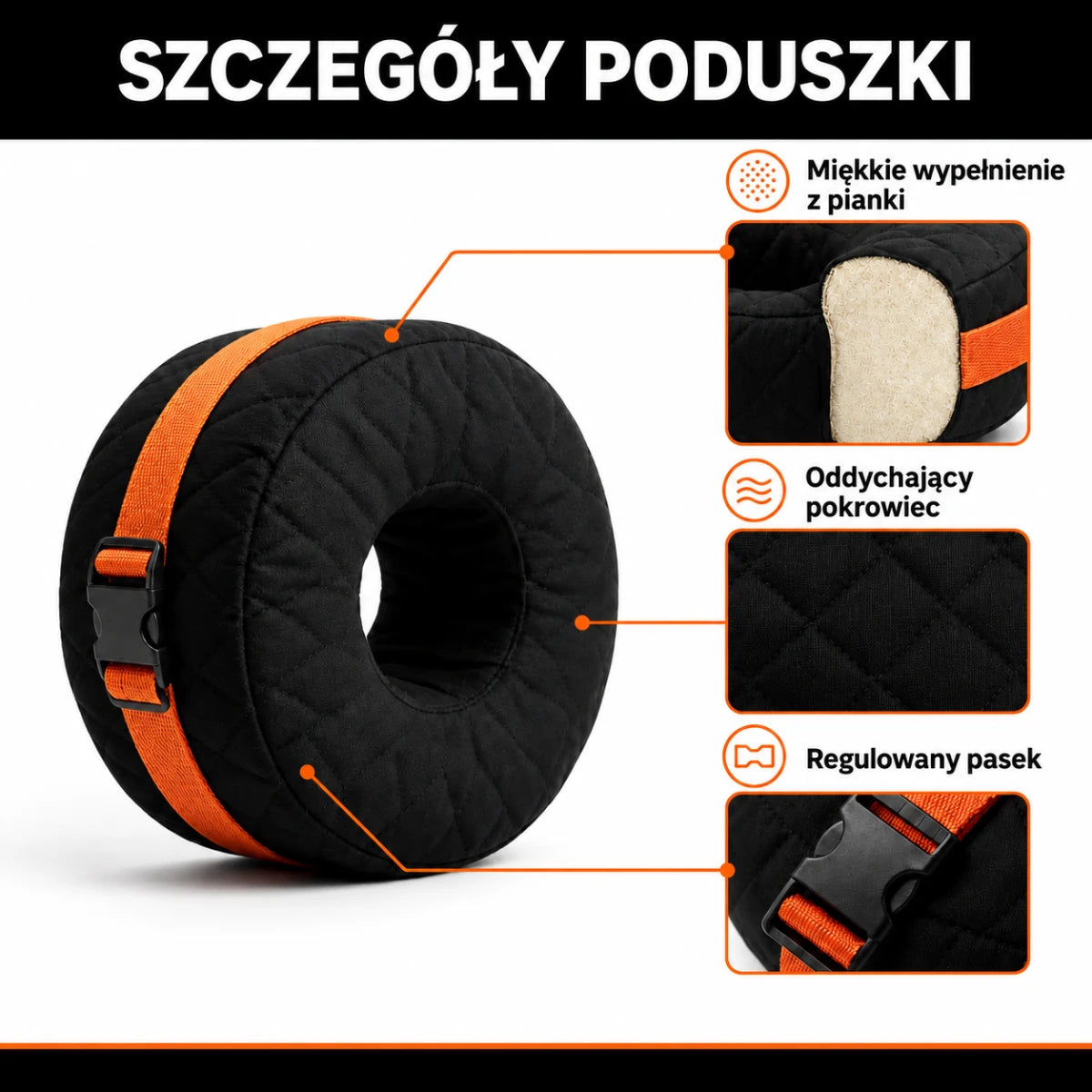 Poduszka pod kostkę — Szczegóły poduszki