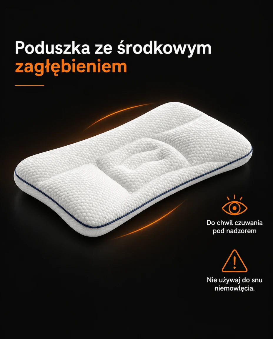 Poduszka ze środkowym zagłębieniem