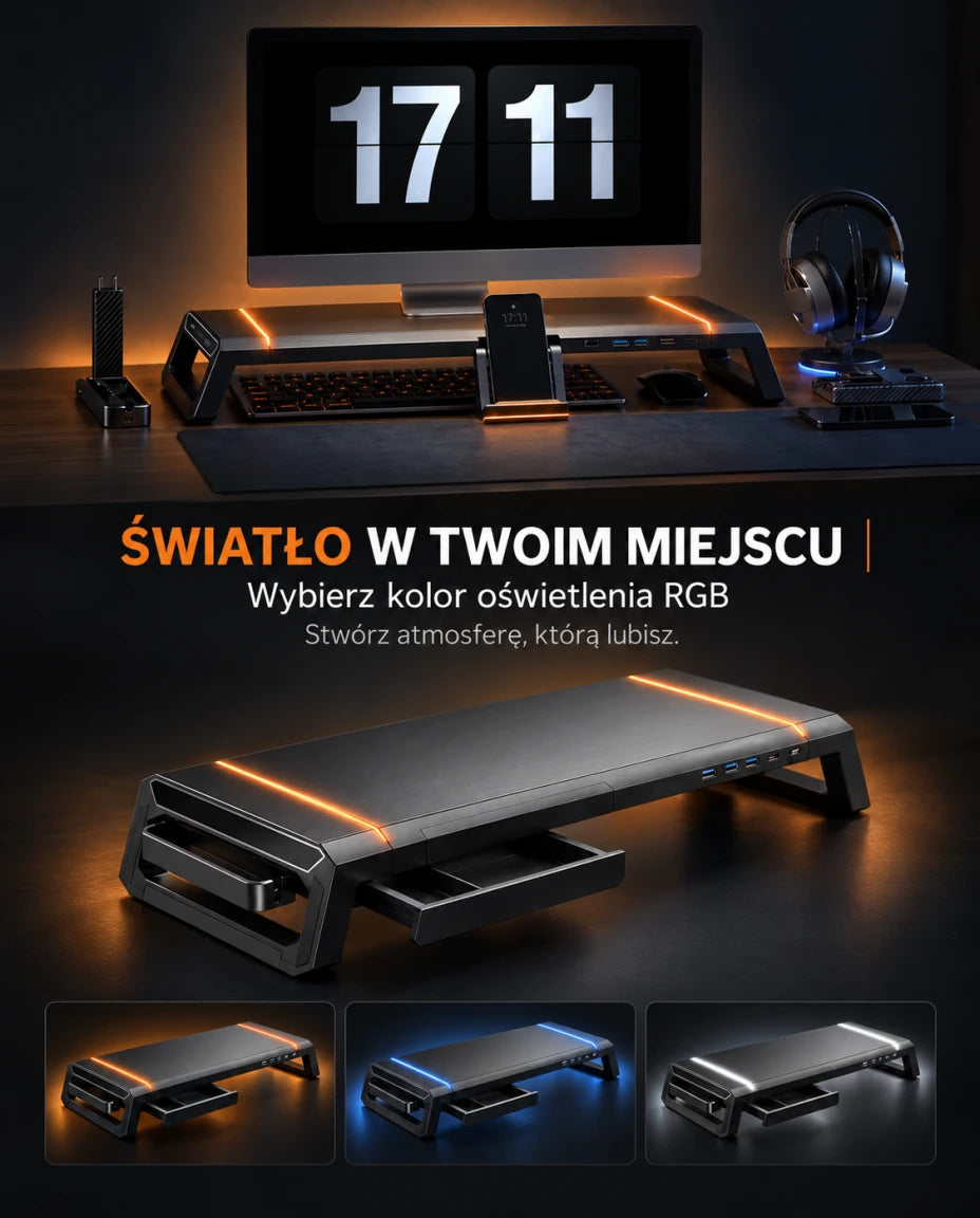 ŚWIATŁO W TWOIM MIEJSCU — Wybierz kolor oświetlenia RGB — Stwórz atmosferę, którą lubisz