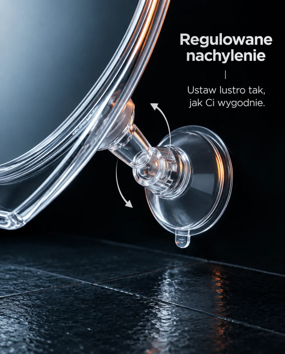 Regulowane nachylenie · Ustaw lustro tak, jak Ci wygodnie