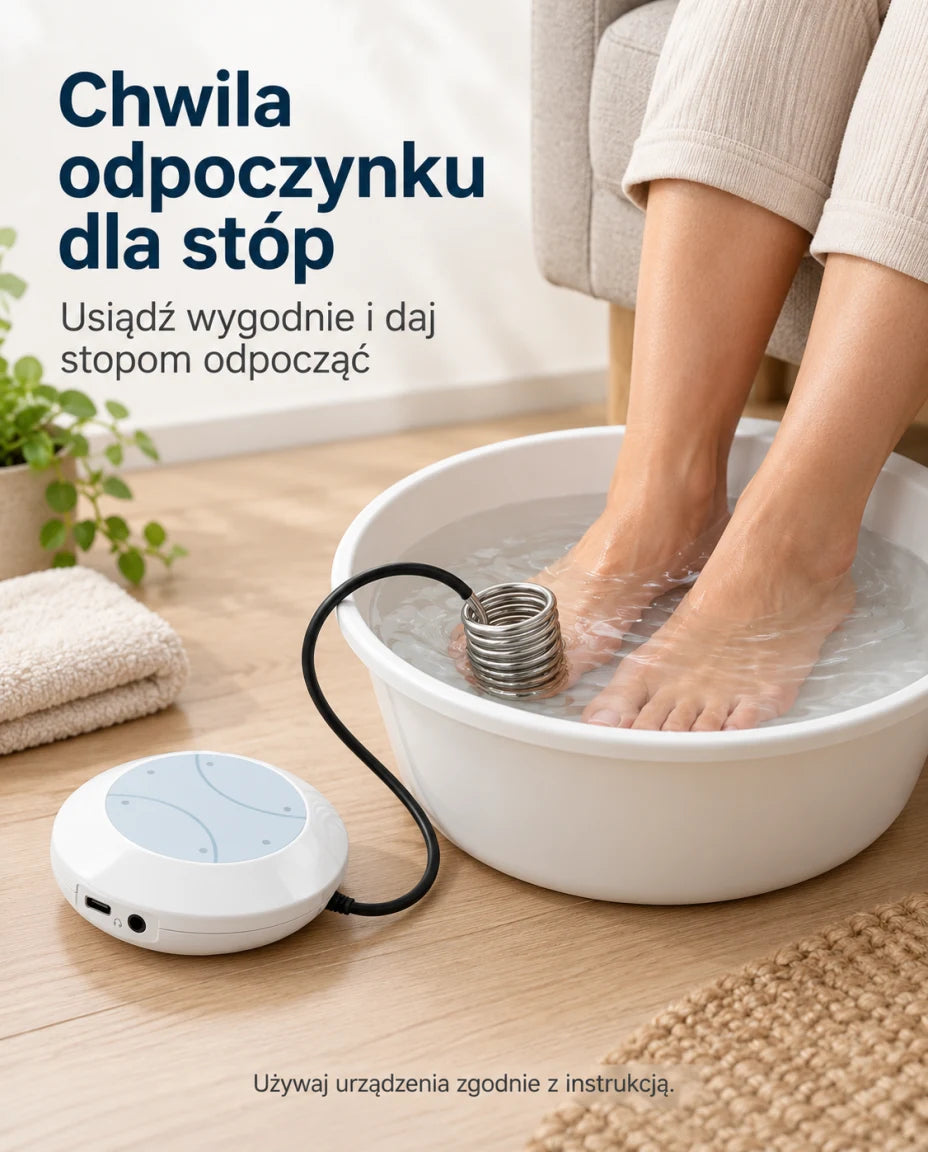 Chwila odpoczynku dla stóp — Usiądź wygodnie i daj stopom odpocząć