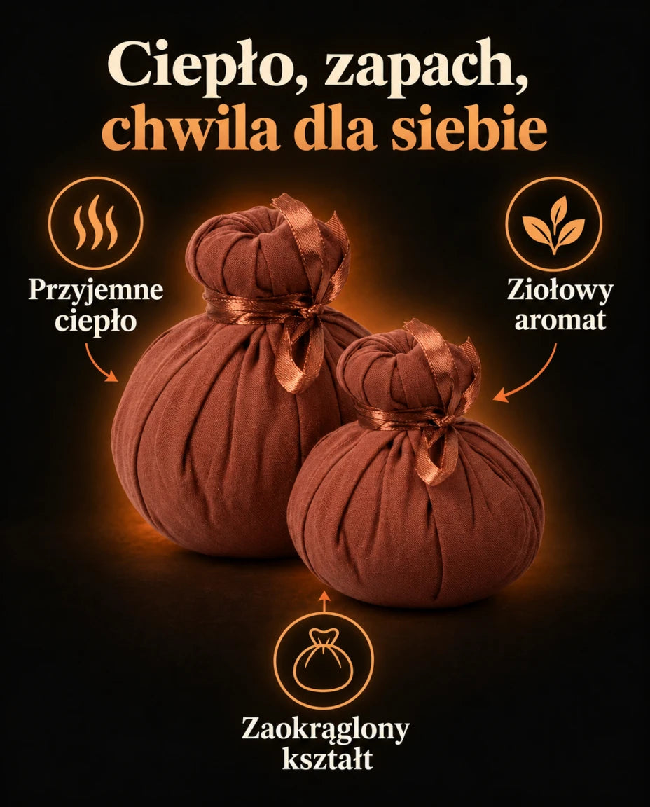 Ciepło, zapach, chwila dla siebie — Przyjemne ciepło — Ziołowy aromat — Zaokrąglony kształt