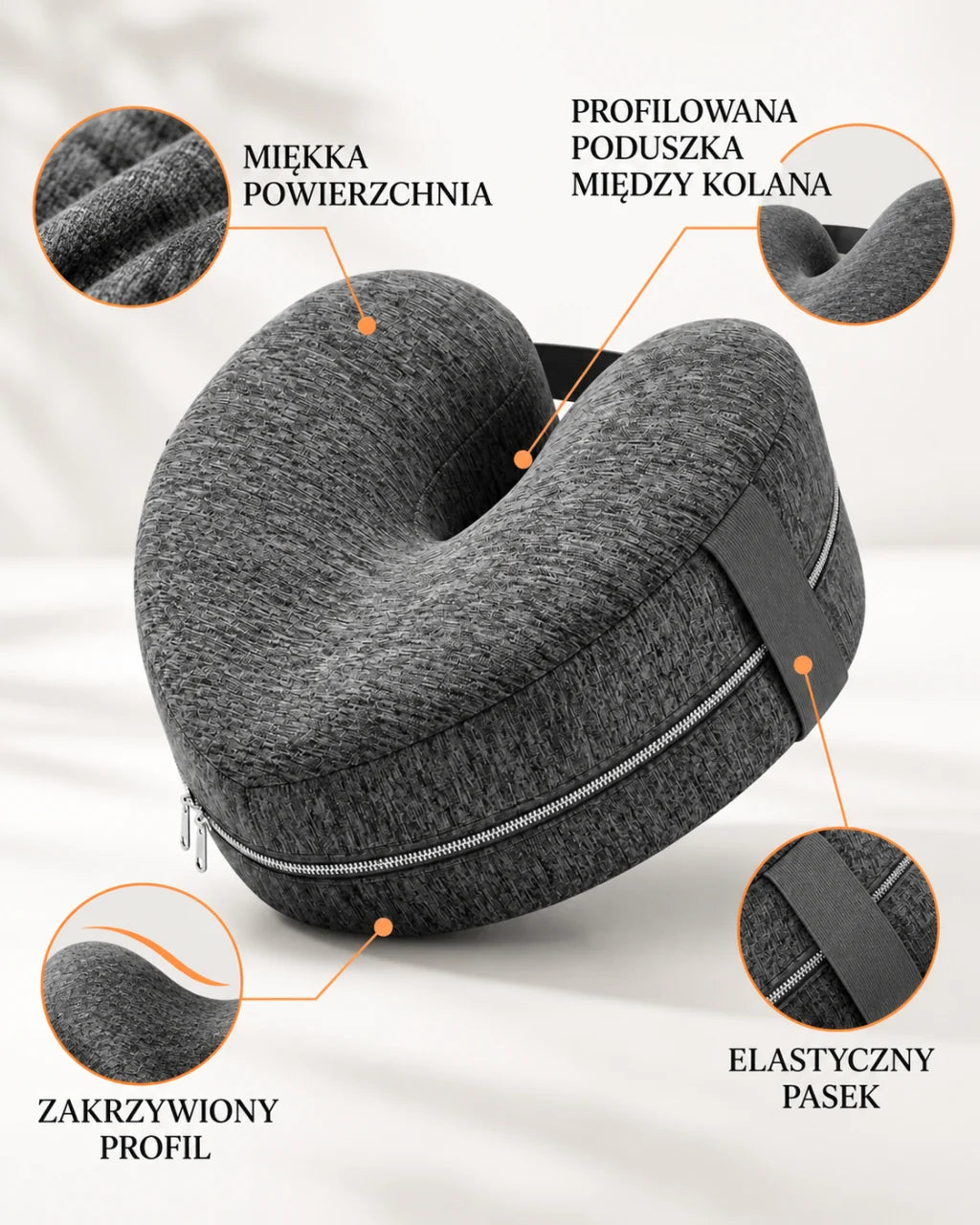PROFILOWANA PODUSZKA MIĘDZY KOLANA