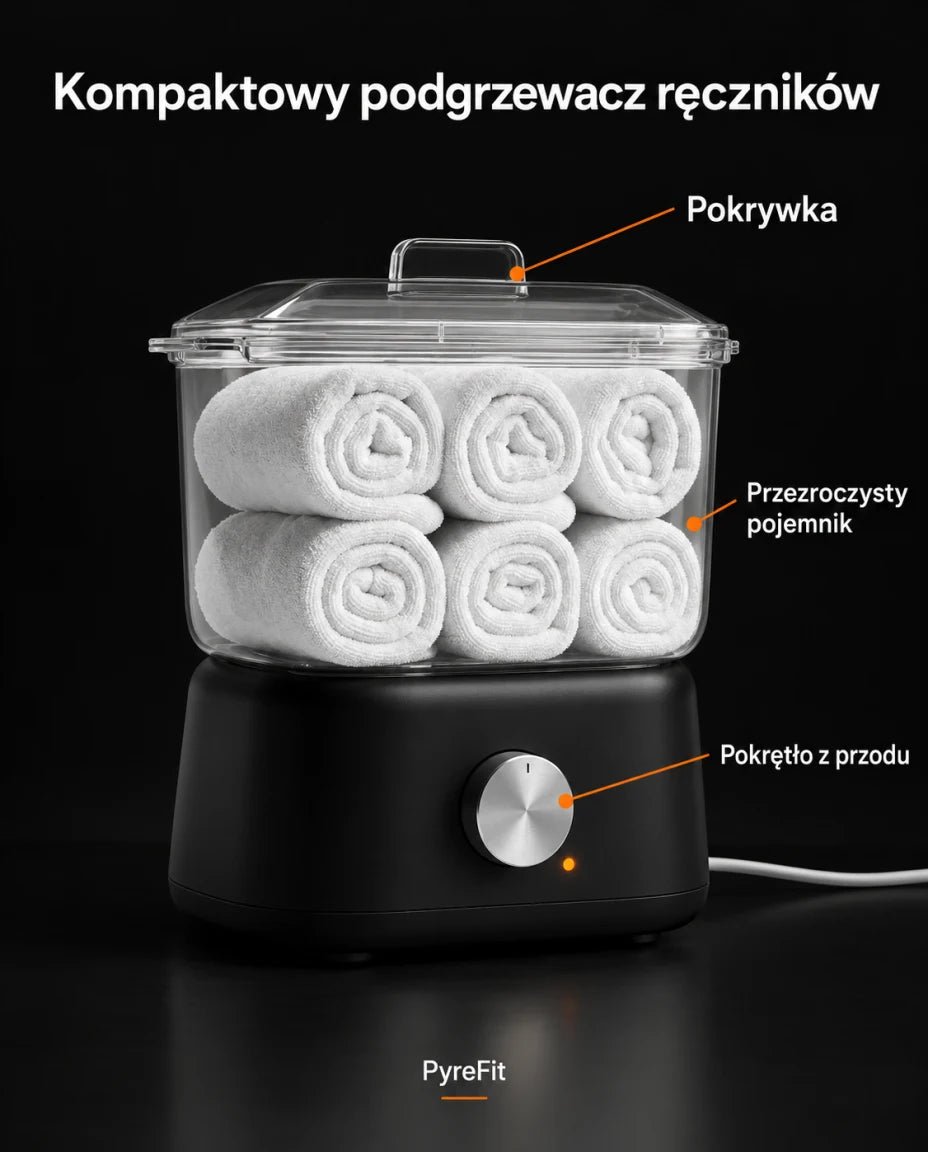 Kompaktowy podgrzewacz ręczników