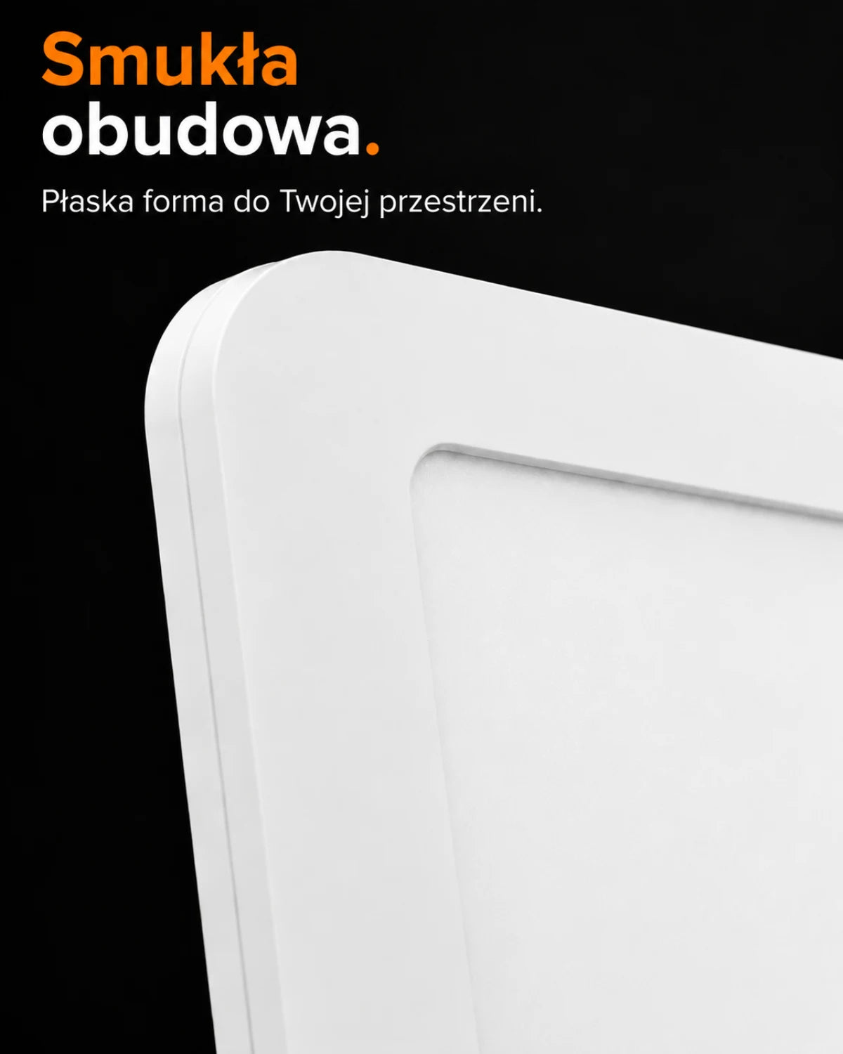 Lampa z regulacją jasności i timerem — Smukła obudowa; Płaska forma do Twojej przestrzeni.
