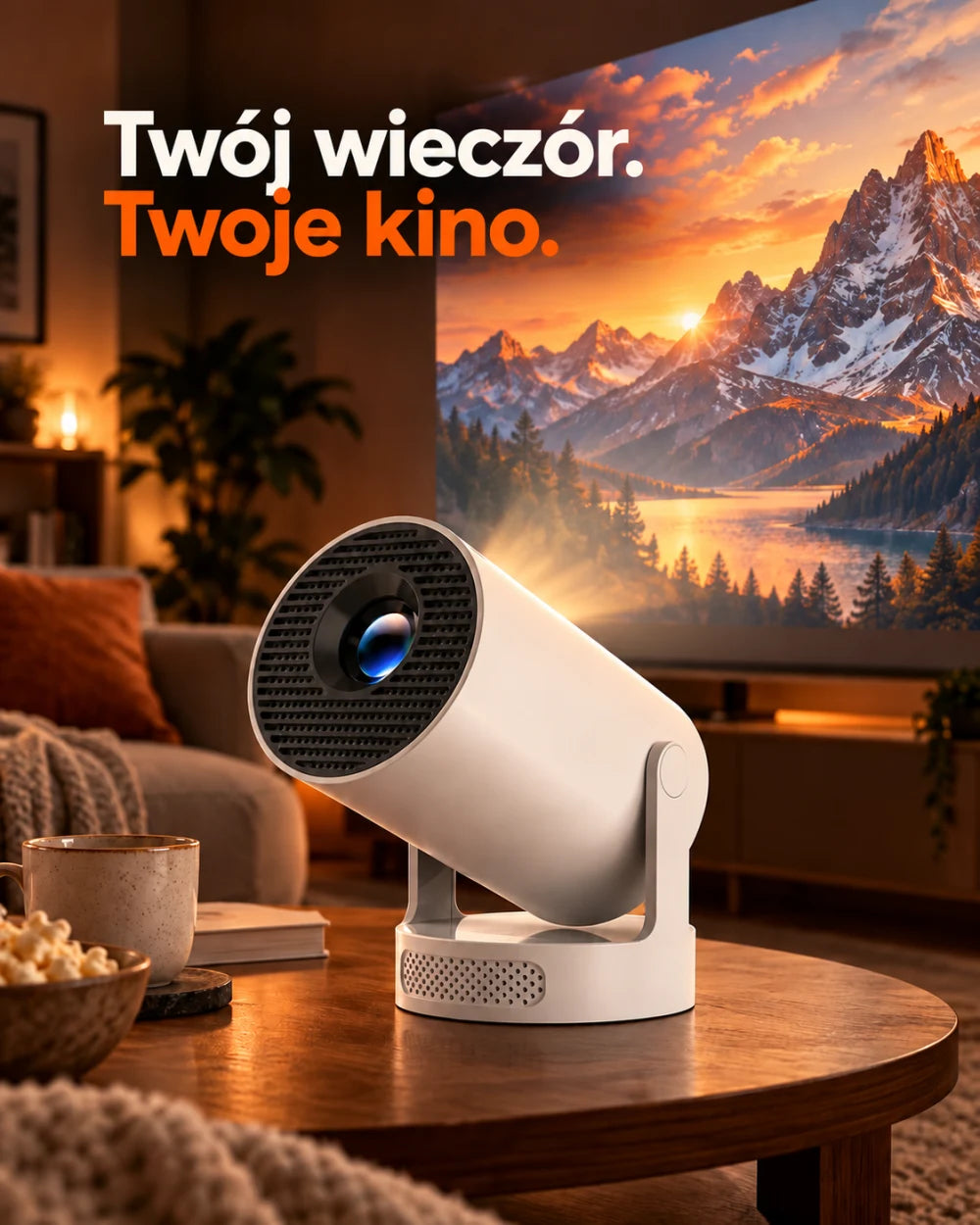 Mini projektor na filmowe wieczory — Twój wieczór. Twoje kino.