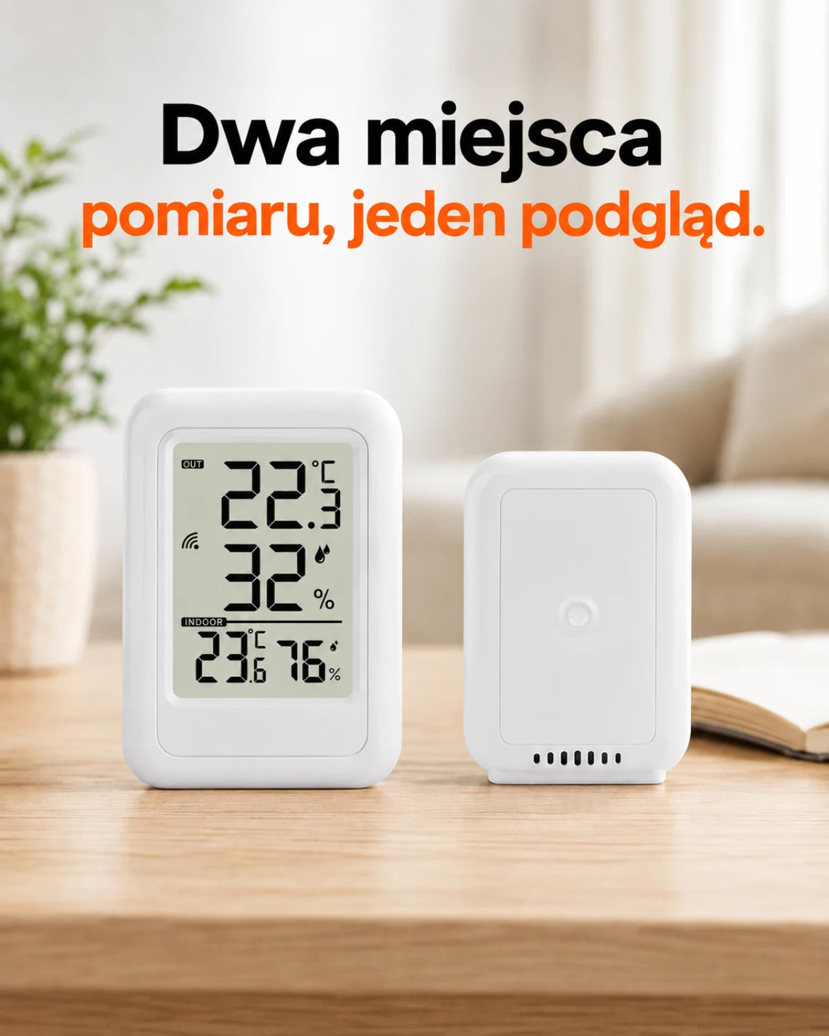 Dwa miejsca pomiaru, jeden podgląd