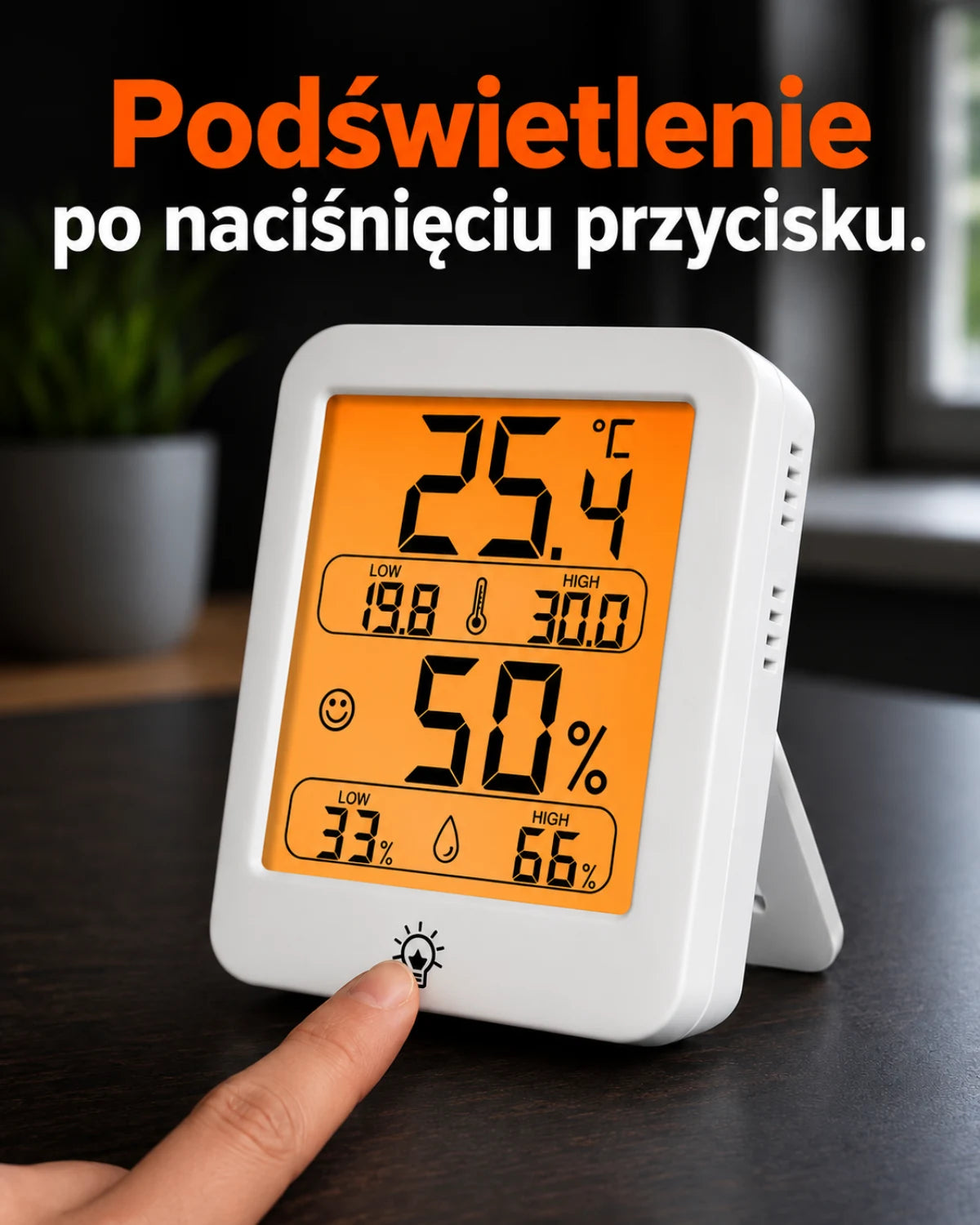 Podświetlenie po naciśnięciu przycisku