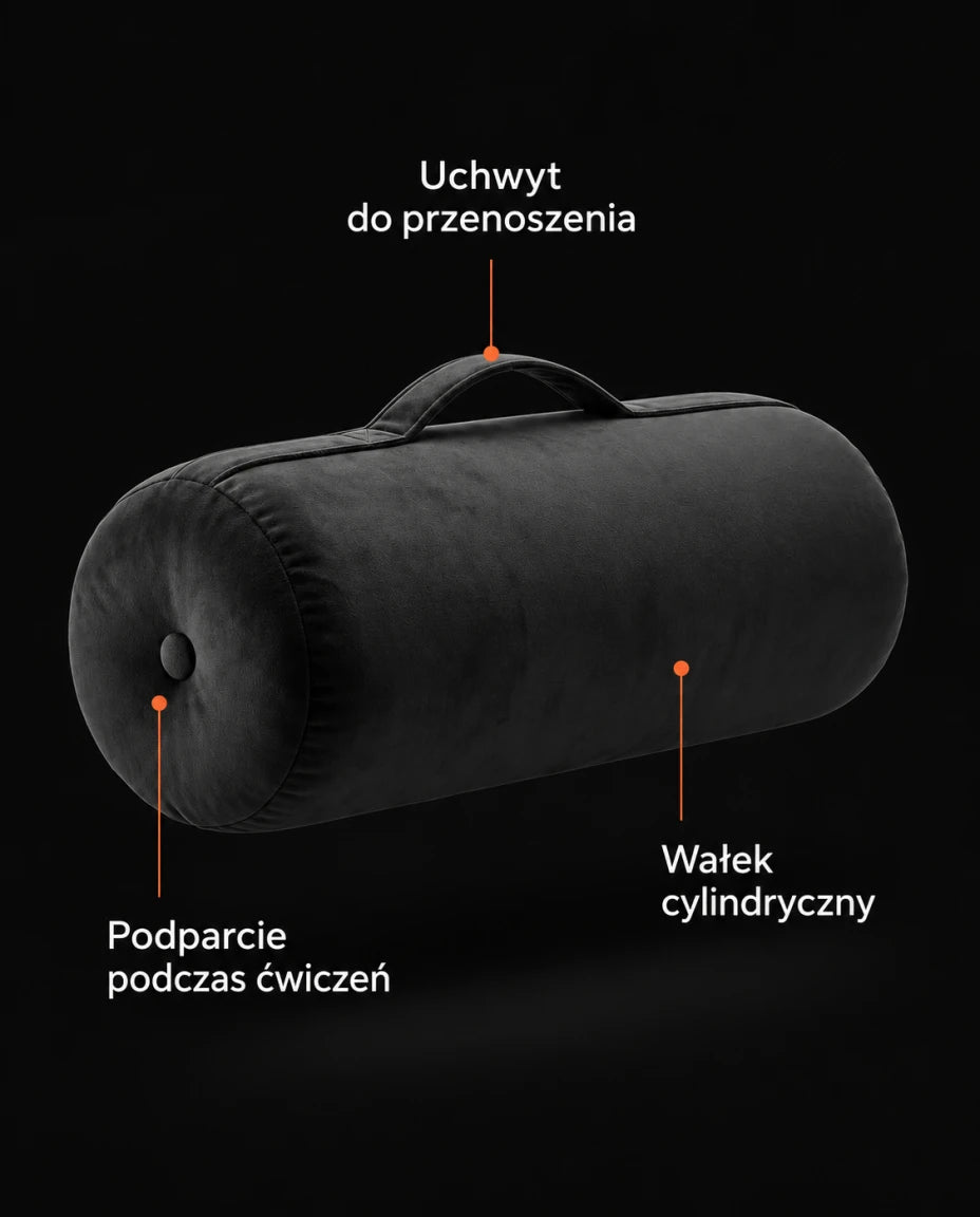 Podparcie podczas ćwiczeń — Wałek cylindryczny — Uchwyt do przenoszenia