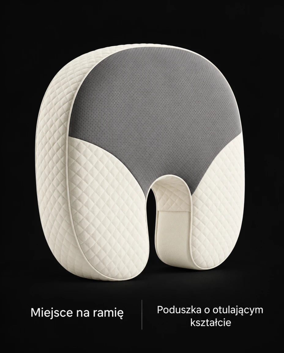 Miejsce na ramię — Poduszka o otulającym kształcie