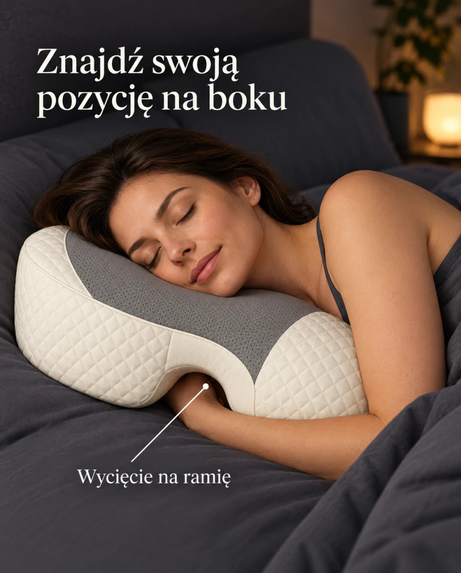 Znajdź swoją pozycję na boku — Wycięcie na ramię