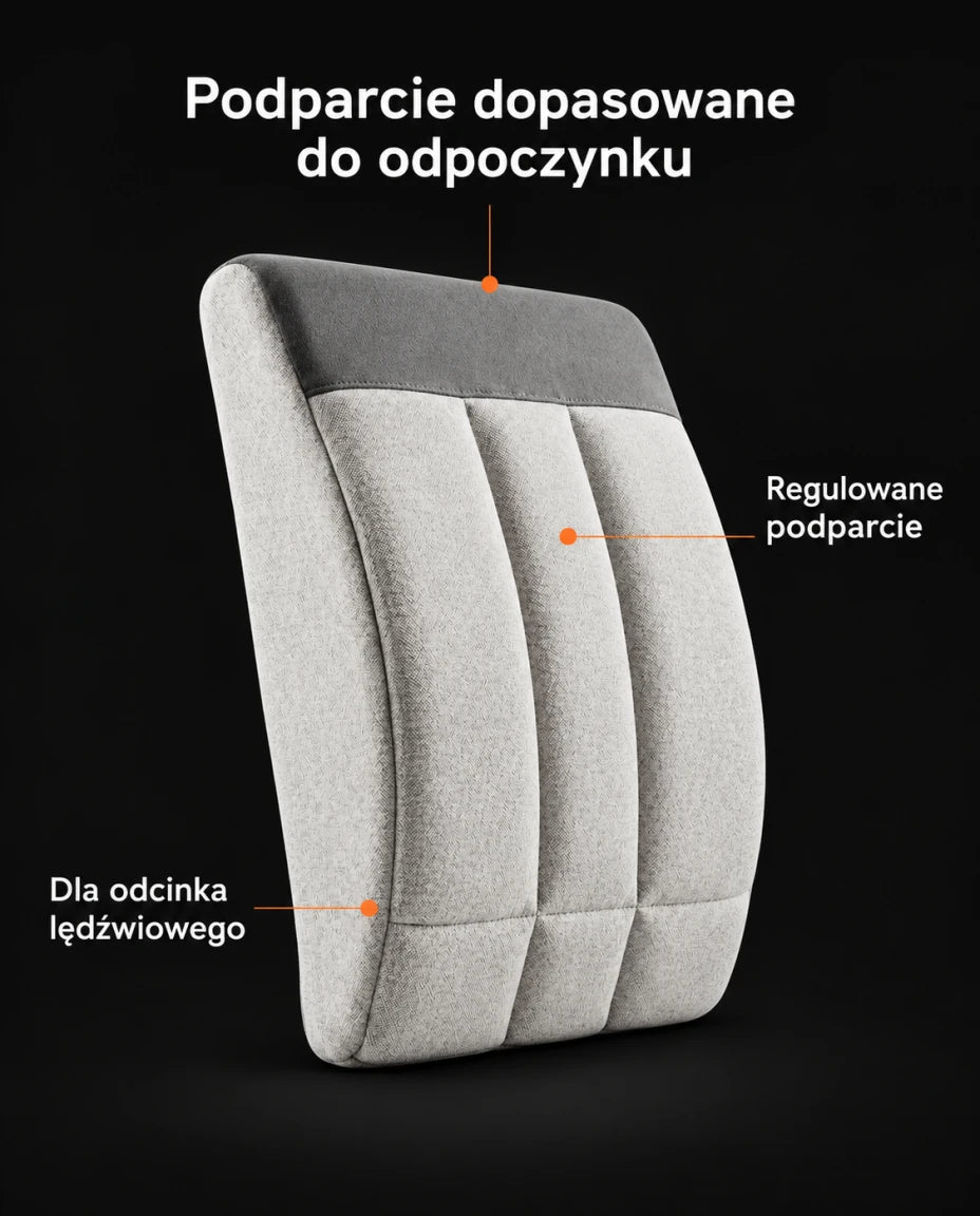 Podparcie dopasowane do odpoczynku — Regulowane podparcie — Dla odcinka lędźwiowego