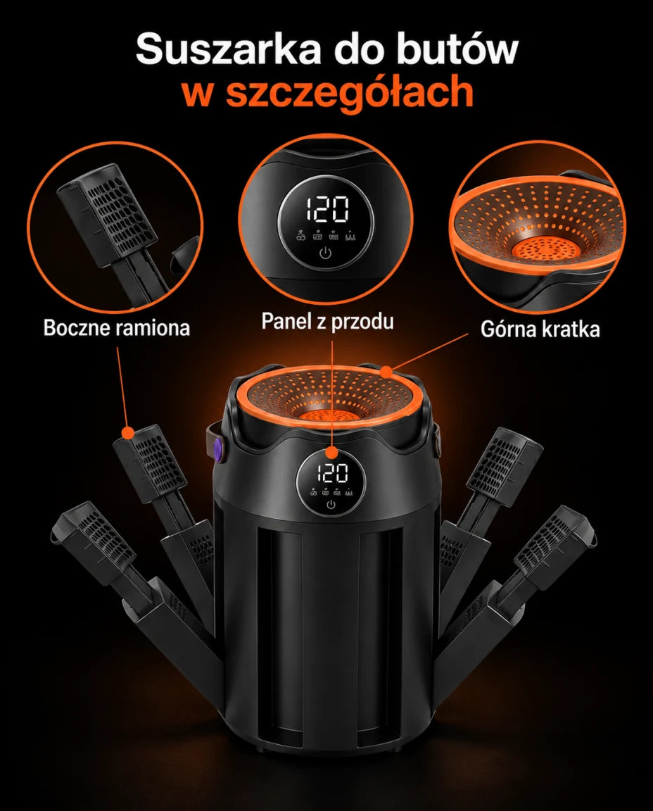 Suszarka do butów w szczegółach