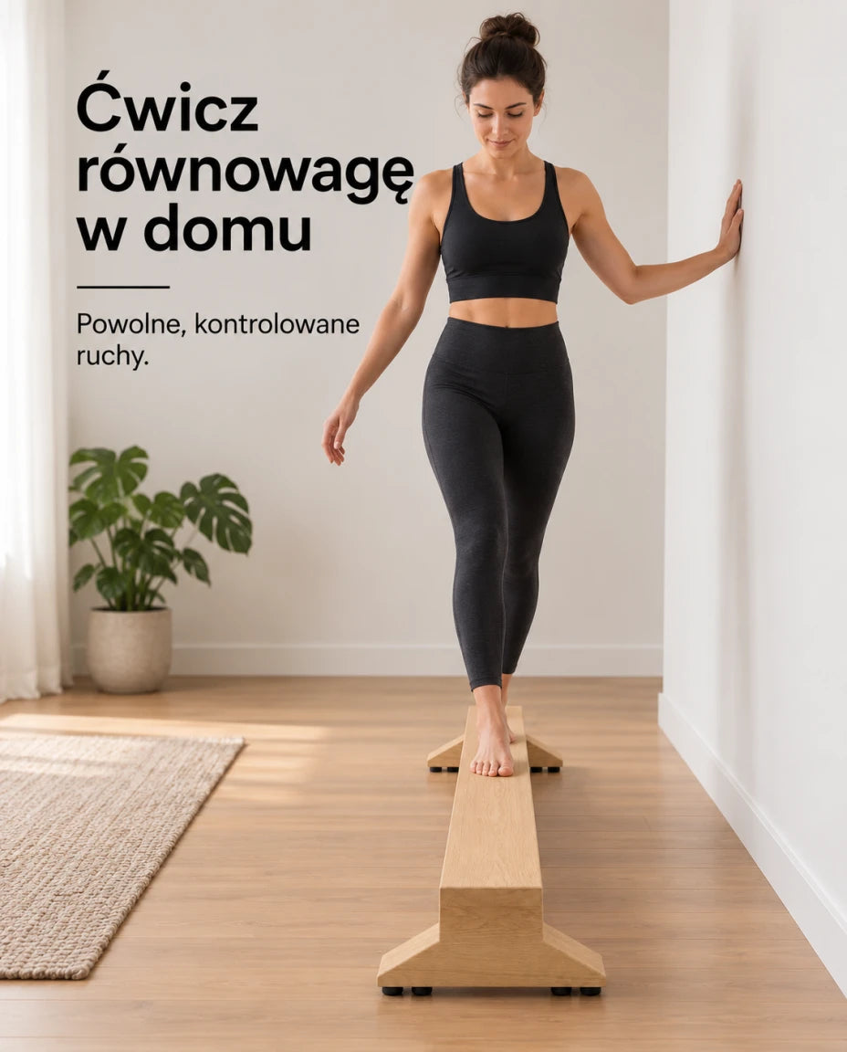 Ćwicz równowagę w domu — Powolne, kontrolowane ruchy