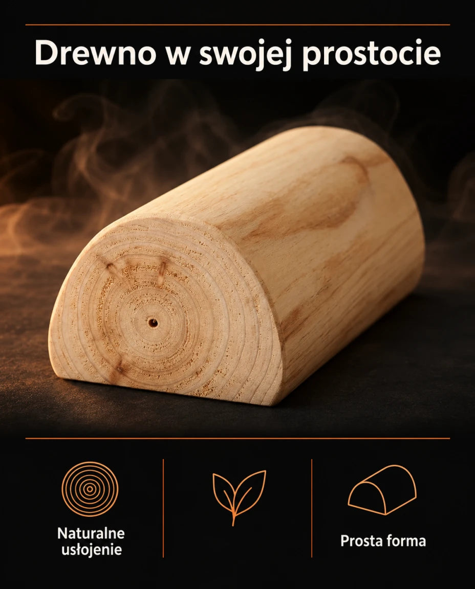 Drewno w swojej prostocie — Naturalne usłojenie — Prosta forma