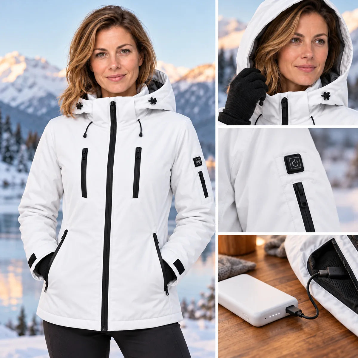 PyreFit Glacio – Parka podgrzewana damska
