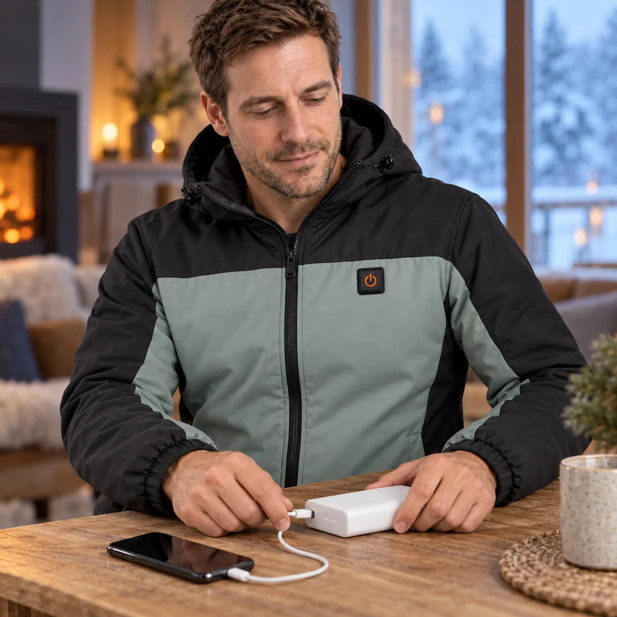 PyreFit Schiefer – Parka podgrzewana unisex